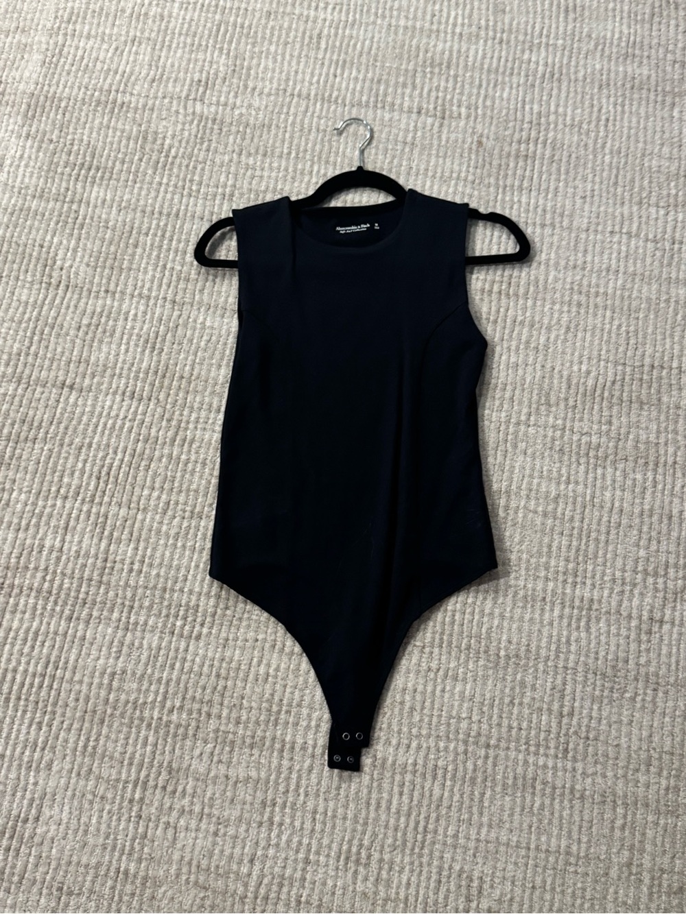Abercrombie & Fitch Soft A&F Collection Black Sleeveless Bodysuit